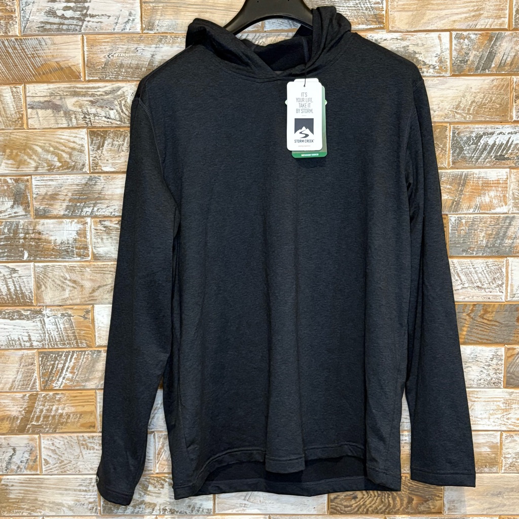 Storm Creek Classic Gray Hoodie For Men. Size L. Nwt